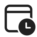 Calendar Clock SVG Icon
